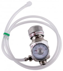Calibration Gas Regulator with Adapter Assembly - Use with 34, 58, 103, 116 Liter Cylinders - Calibration Equipment & Kits